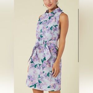 Purple Halter Midi Sundress for Wedding Guest